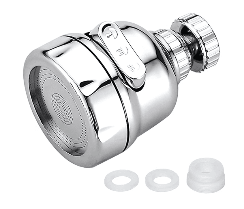 Swivel Faucet Tap Aerator – 3 Mode Water Saving Nozzle