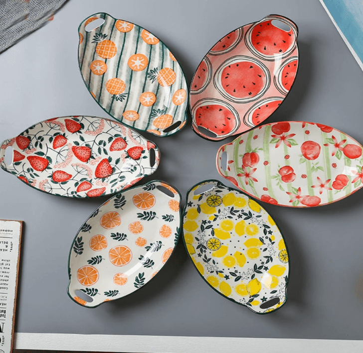 Ceramic Rectangular Baking Dish | Printed Bakeware Pan