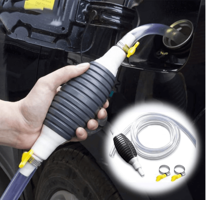 Manual Siphon Fuel Transfer Pump with 1m Hose | Hand Liquid Transfer Pump